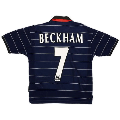 Beckham #7 Retro Manchester United 1999/00 bortedrakt