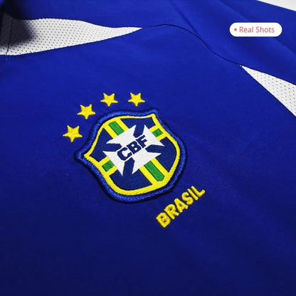 Maillot de football R.Carlos #6 Brésil 2002 extérieur rétro