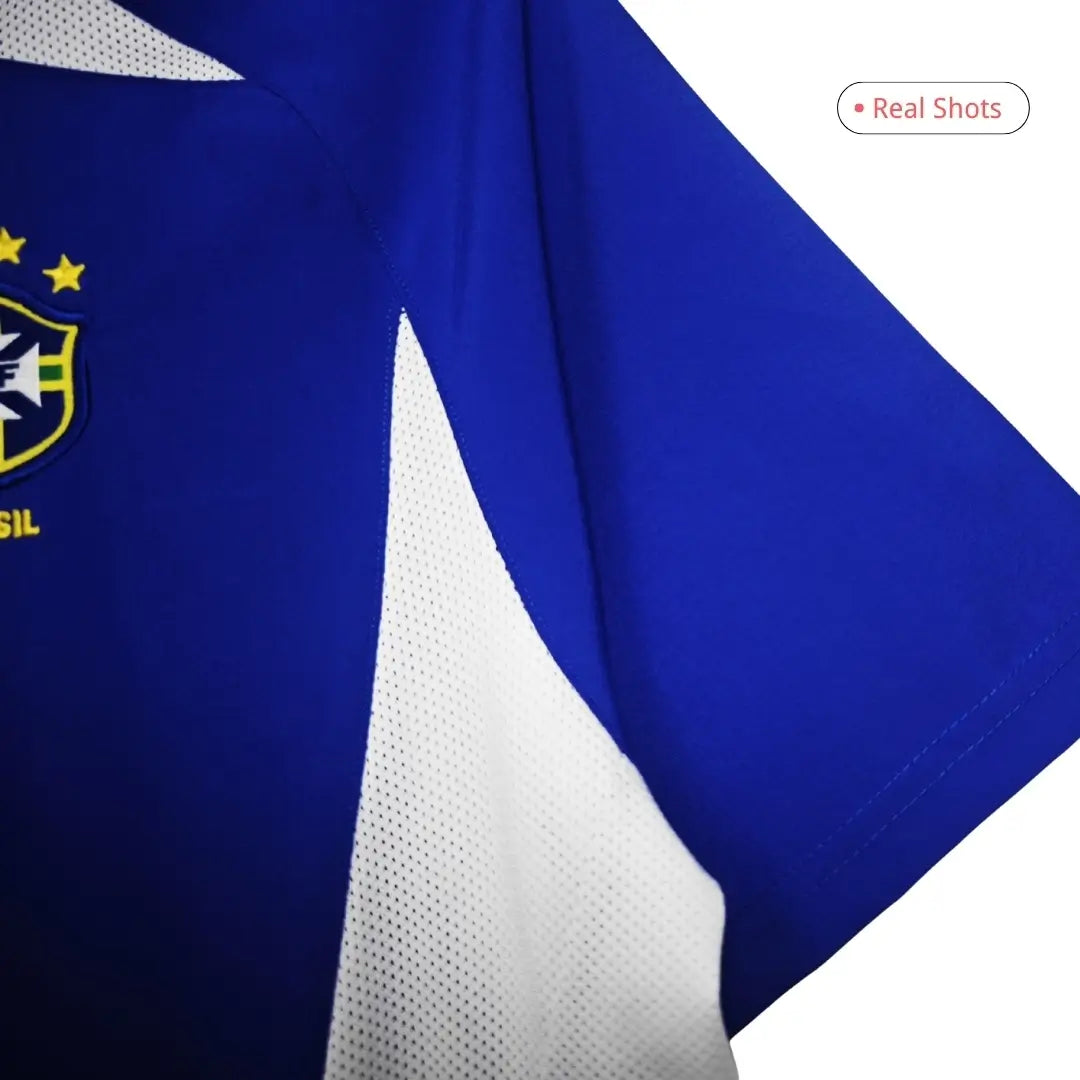 Maillot de football R.Carlos #6 Brésil 2002 extérieur rétro