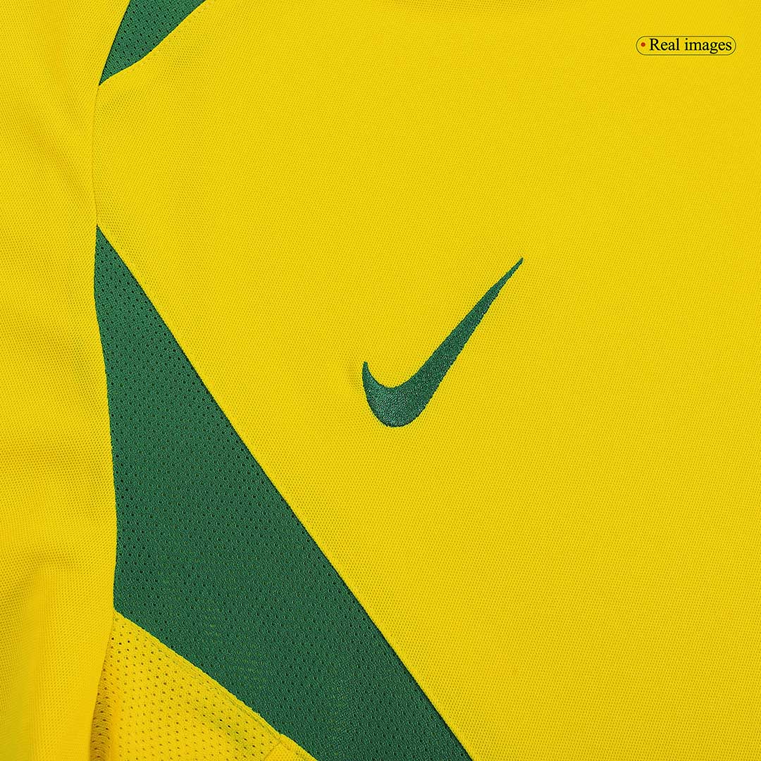 Camiseta de fútbol retro local RIVALDO #10 Brasil 2002/03
