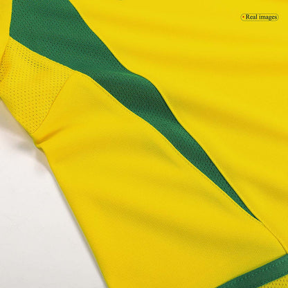 Camiseta de fútbol retro local RIVALDO #10 Brasil 2002/03