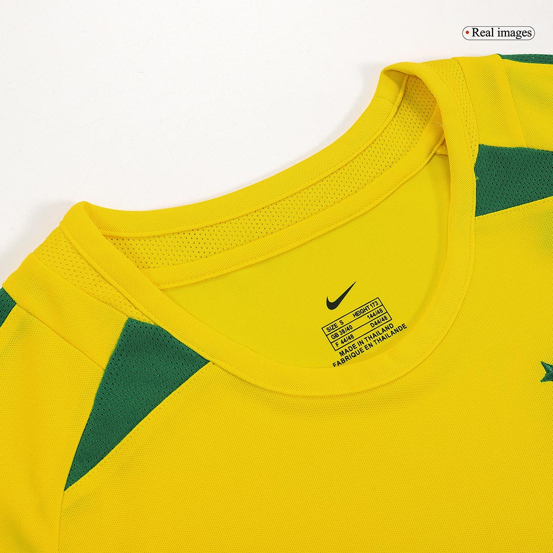 Camiseta de fútbol retro local RIVALDO #10 Brasil 2002/03