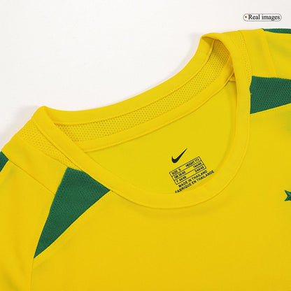 Camiseta de fútbol retro local RIVALDO #10 Brasil 2002/03
