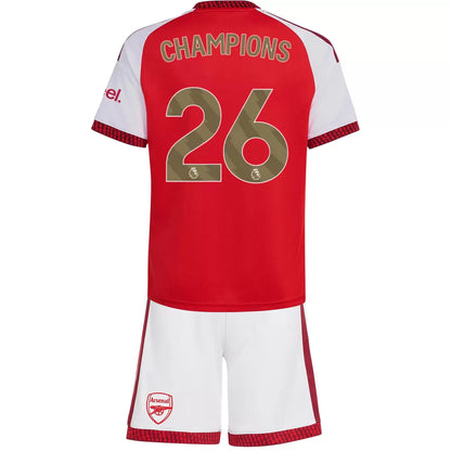 CHAMPIONS #26 Maillot de foot domicile Arsenal pour enfant (Maillot+Short) 2026/27