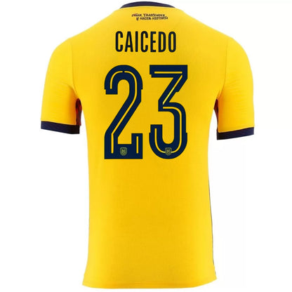 Φανέλα ποδοσφαίρου Ecuador εντός έδρας Caicedo #23 Παγκόσμιο Κύπελλο 2026