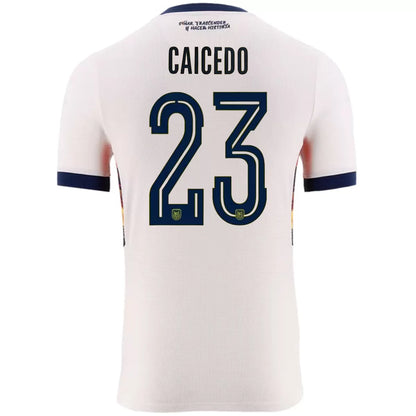 Maillot de football Caicedo #23 Équateur Troisième Maillot Extérieur Coupe du Monde 2026