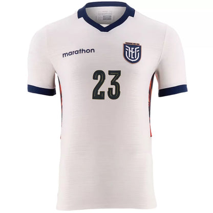 Maillot de football Caicedo #23 Équateur Troisième Maillot Extérieur Coupe du Monde 2026