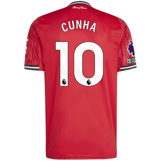 Camiseta de fútbol local Cunha #10 del Manchester United 2025/26