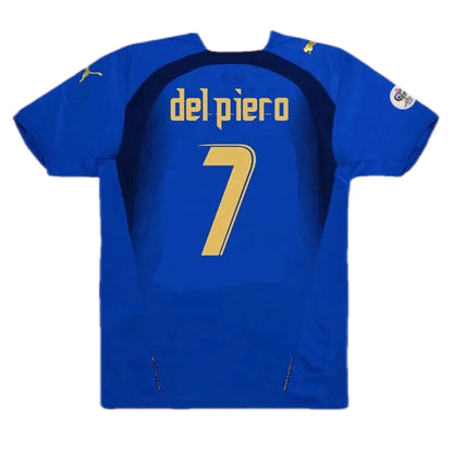 Del Piero #7 Italië 2006 thuisshirt retro voetbalshirt