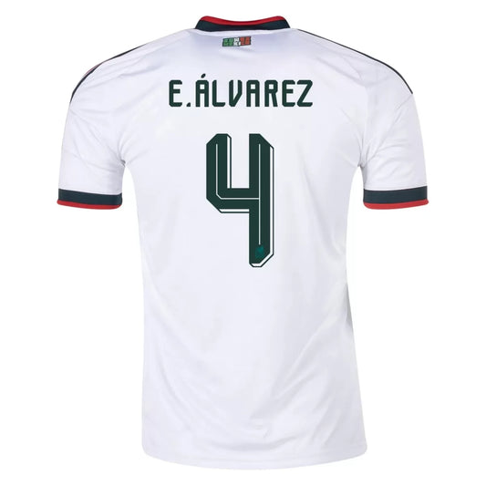 E. ÁLVAREZ Nr. 4 Mexiko Auswärtstrikot Fußball-Weltmeisterschaft 2026