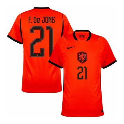 F.De JONG #21 Niederlande Fußball-WM 2026 Heimtrikot