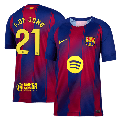 Camiseta de fútbol F.DE JONG #21 Barcelona Primera equipación 2025/26