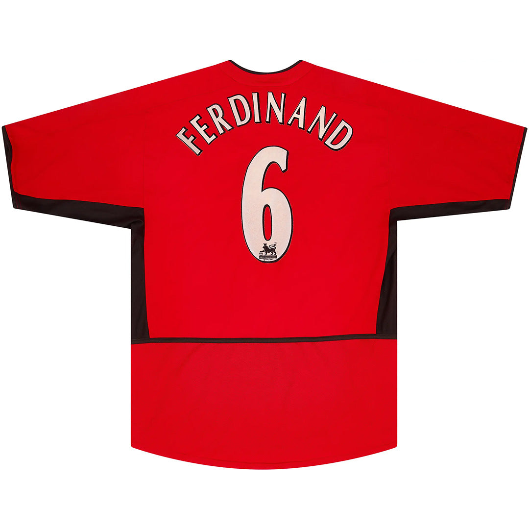 Ferdinand #6 Retro Manchester United Heimtrikot 2002/04