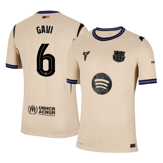 GAVI #6 FC Barcelona Auswärtstrikot Player Version 2025/26 – UCL