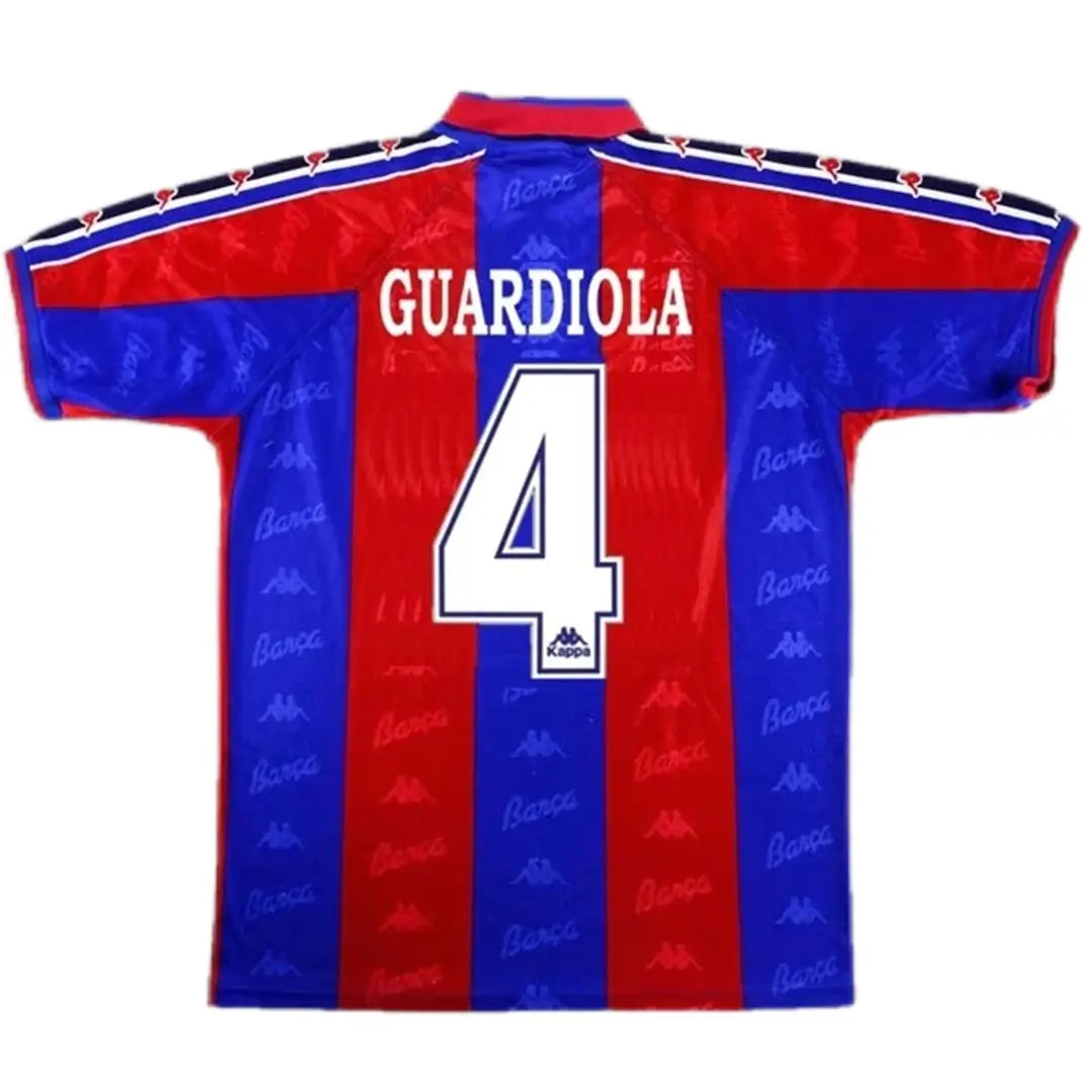 Ρετρό εντός έδρας ποδοσφαιρική φανέλα Barcelona 1996/97, Guardiola #4