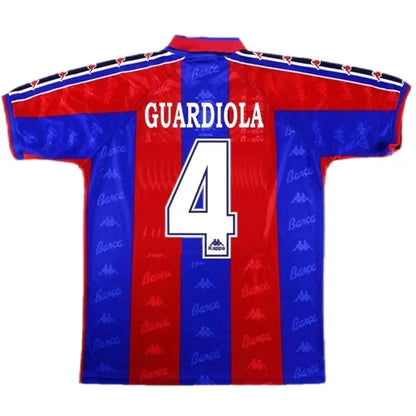 Ρετρό εντός έδρας ποδοσφαιρική φανέλα Barcelona 1996/97, Guardiola #4