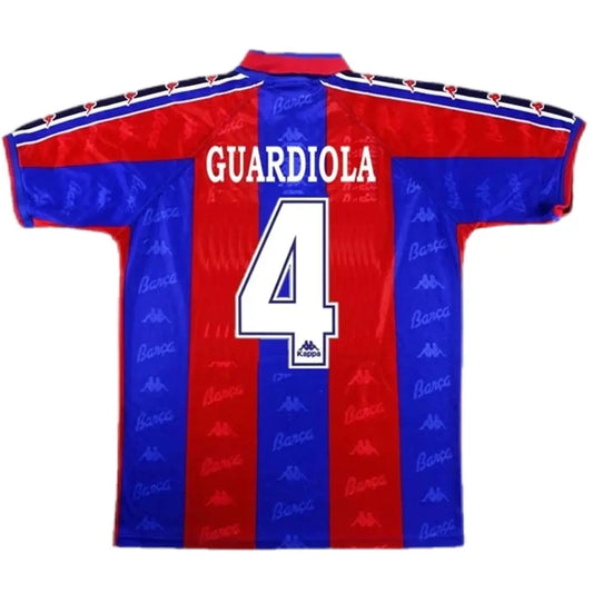 Ρετρό εντός έδρας ποδοσφαιρική φανέλα Barcelona 1996/97, Guardiola #4