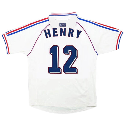 HENRY #12 France 1998 Maillot de football rétro extérieur