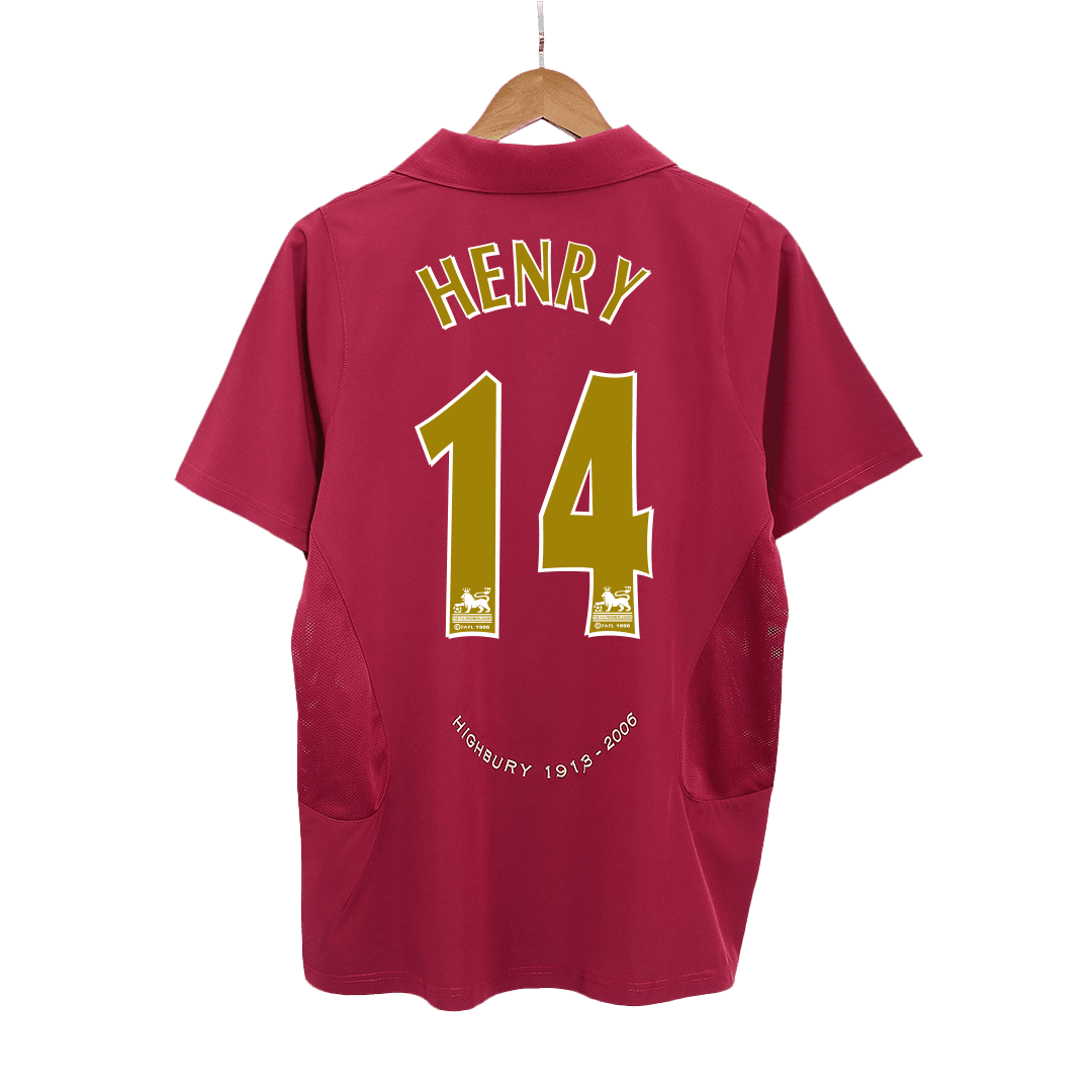 HENRY #14 Arsenal 2005/06 Home Retro Soccer Jersey