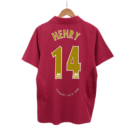 HENRY #14 Arsenal 2005/06 thuisshirt retro voetbalshirt