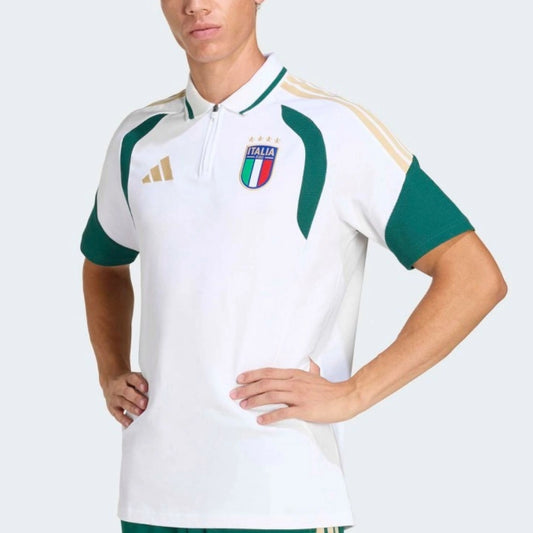 イタリア FIGC ポロシャツ ティロ 2026 ワールドカップ ホワイト