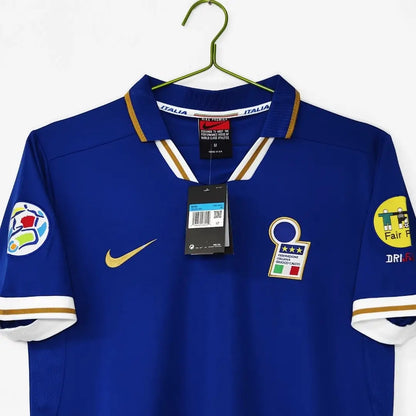 Maldini #5 Italien 1996 Heim-Retro-Fußballtrikot