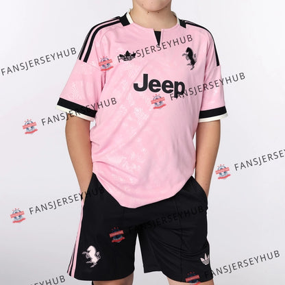 Equipación Visitante Turin Niño - Camiseta+Pantalón Corto 2026/27 Rosa