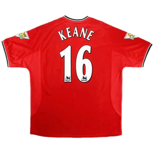 KEANE #16 Manchester United 2000/02 Heimtrikot Retro