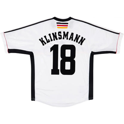 KLINSMANN #18 Tyskland 1998 Hjemmedrakt Retro Fotballdrakt
