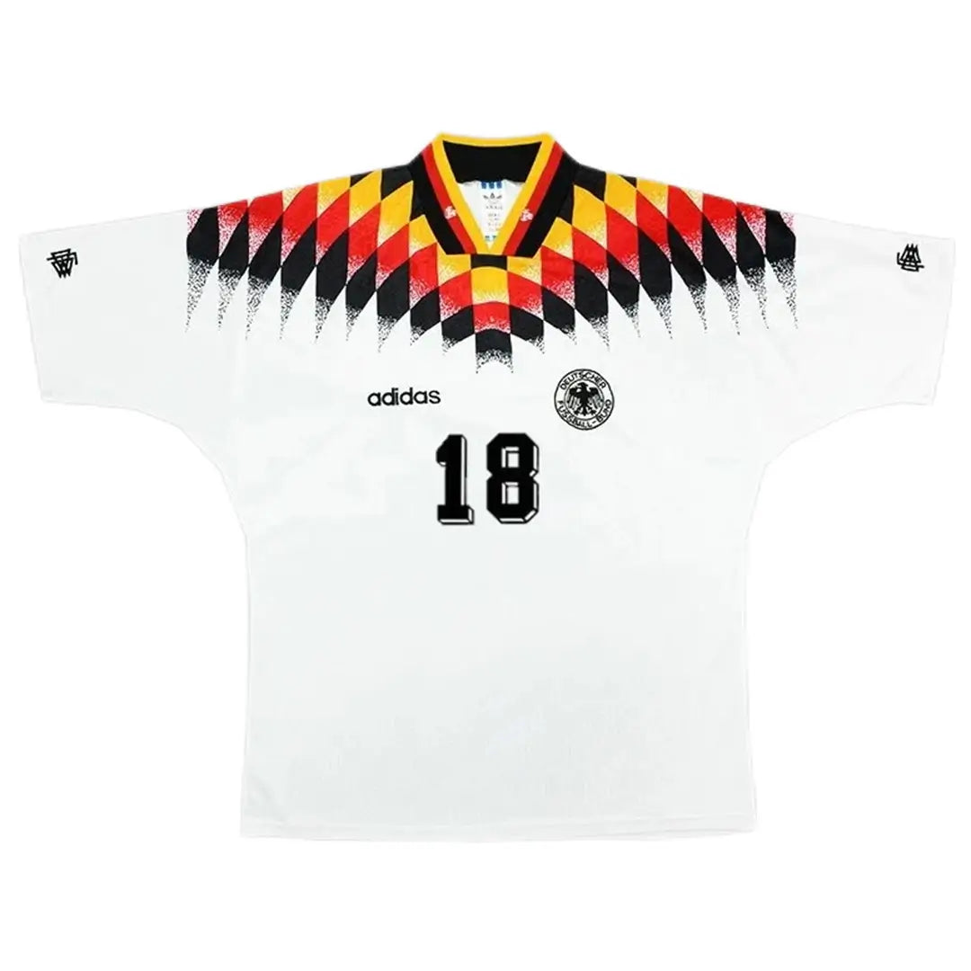 KLINSMANN #18 Germany 1994 Home Retro Football Jersey