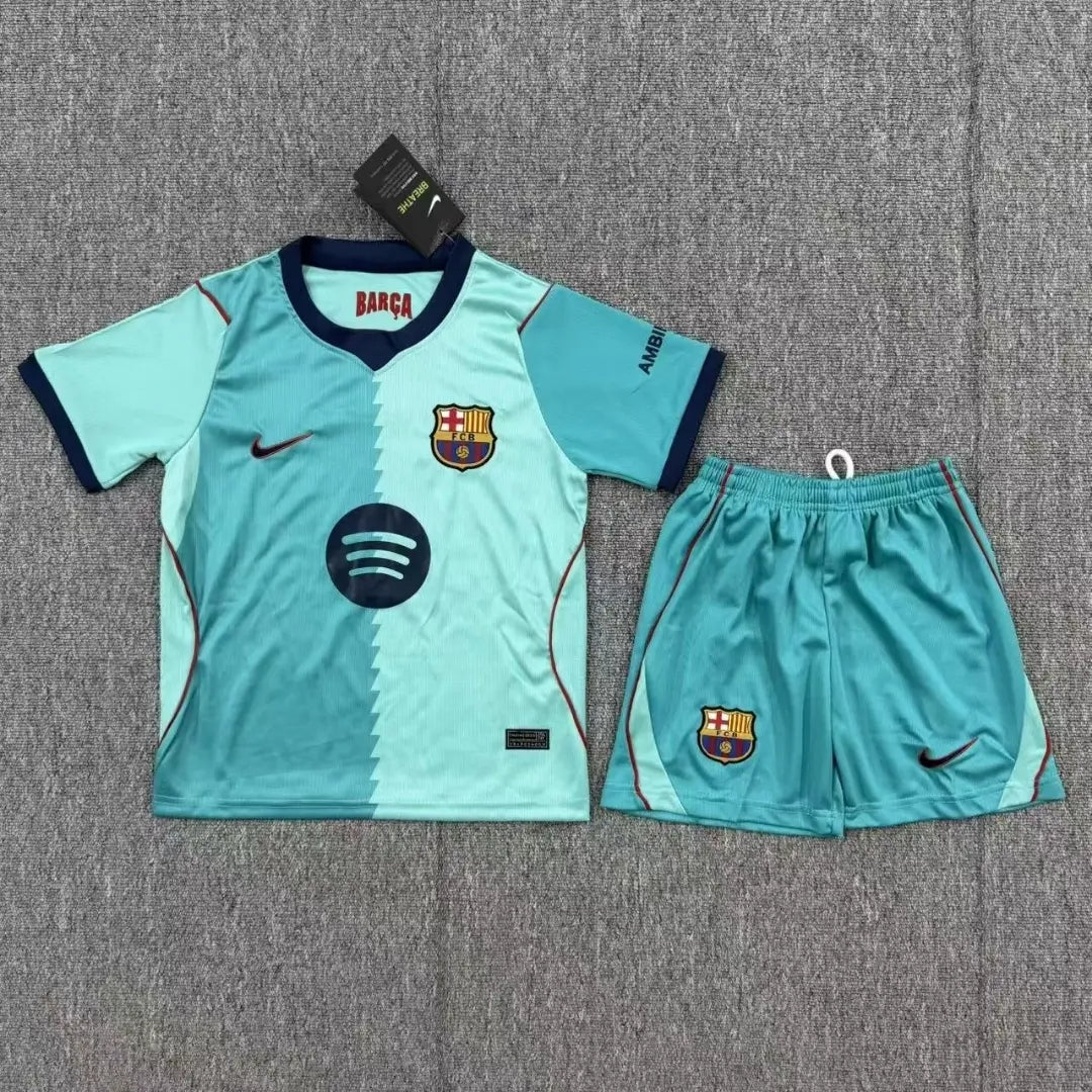 Kid's Blaugrana Third Away Soccer Kit 2026/27 - Jersey+Shorts