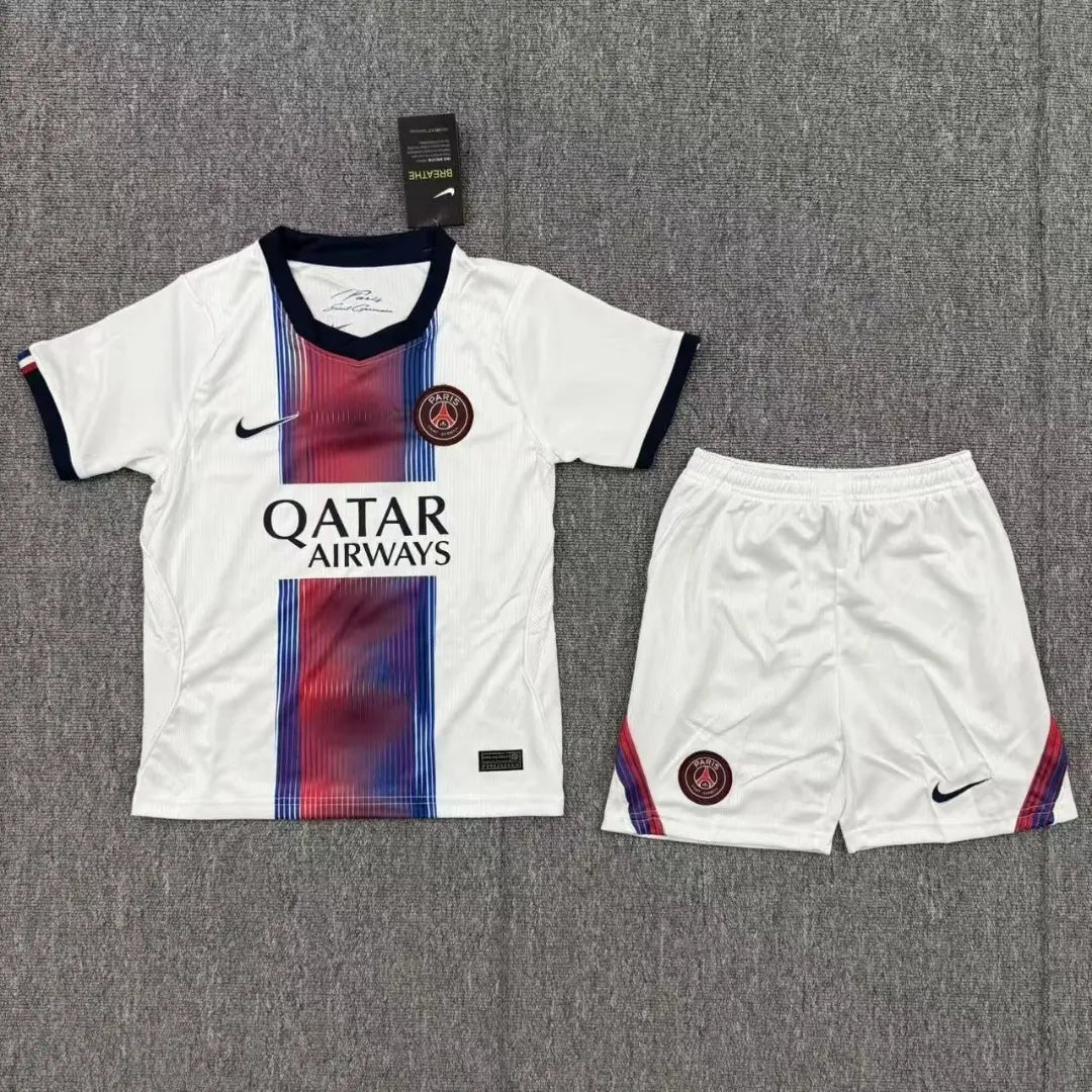 Conjunto infantil de la primera equipación del PSG (camiseta + pantalón corto) 2025/26