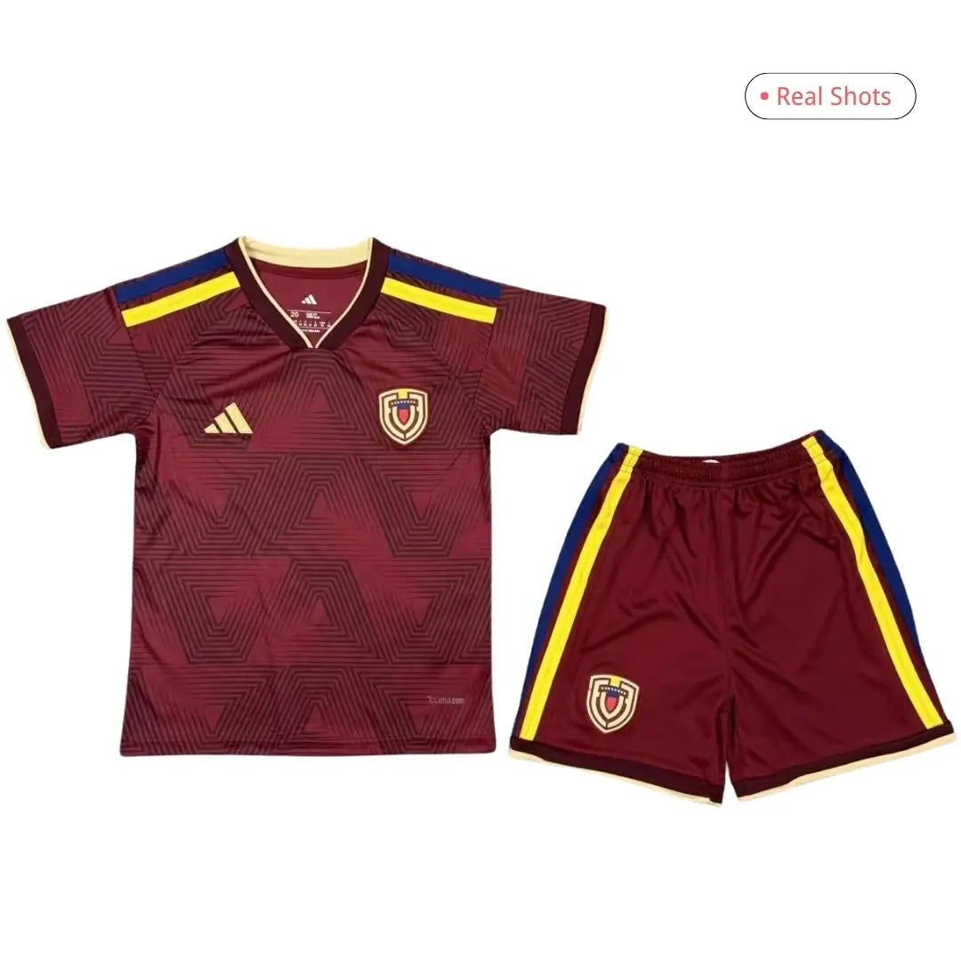 Camiseta local de Venezuela para niños (Camiseta y pantalones cortos) 2026