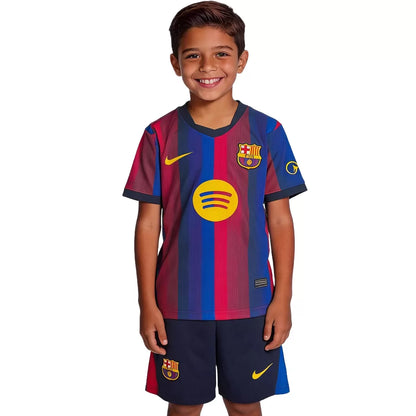 Kid's Barcelona Home Soccer Kit 2026/27 - Jersey+Shorts