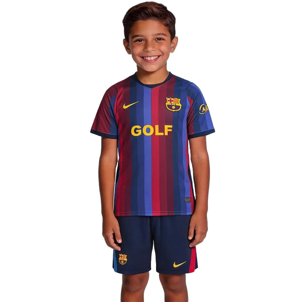 Tenue de foot domicile enfant Barcelone 2026/27 - Maillot+Short