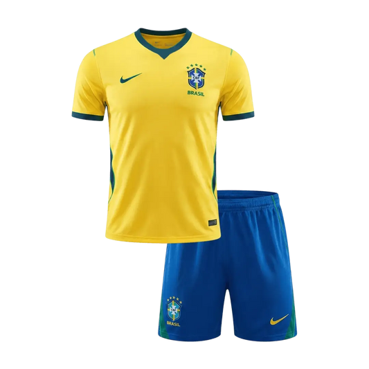 Brasilien Heimtrikot-Set für Kinder – WM 2026 – Trikot + Shorts