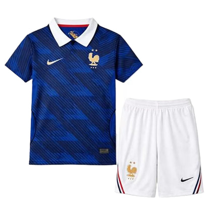 フランス代表 キッズ用サッカーホームユニフォーム - シャツ＆パンツ 2026