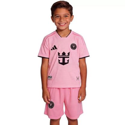Kid's Inter Miami Home Jersey Kit Player Version - Jersey+Shorts 2026/27