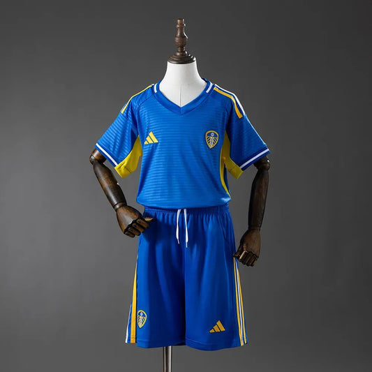 Maillot de football extérieur Leeds United pour enfant + Football 2025/26