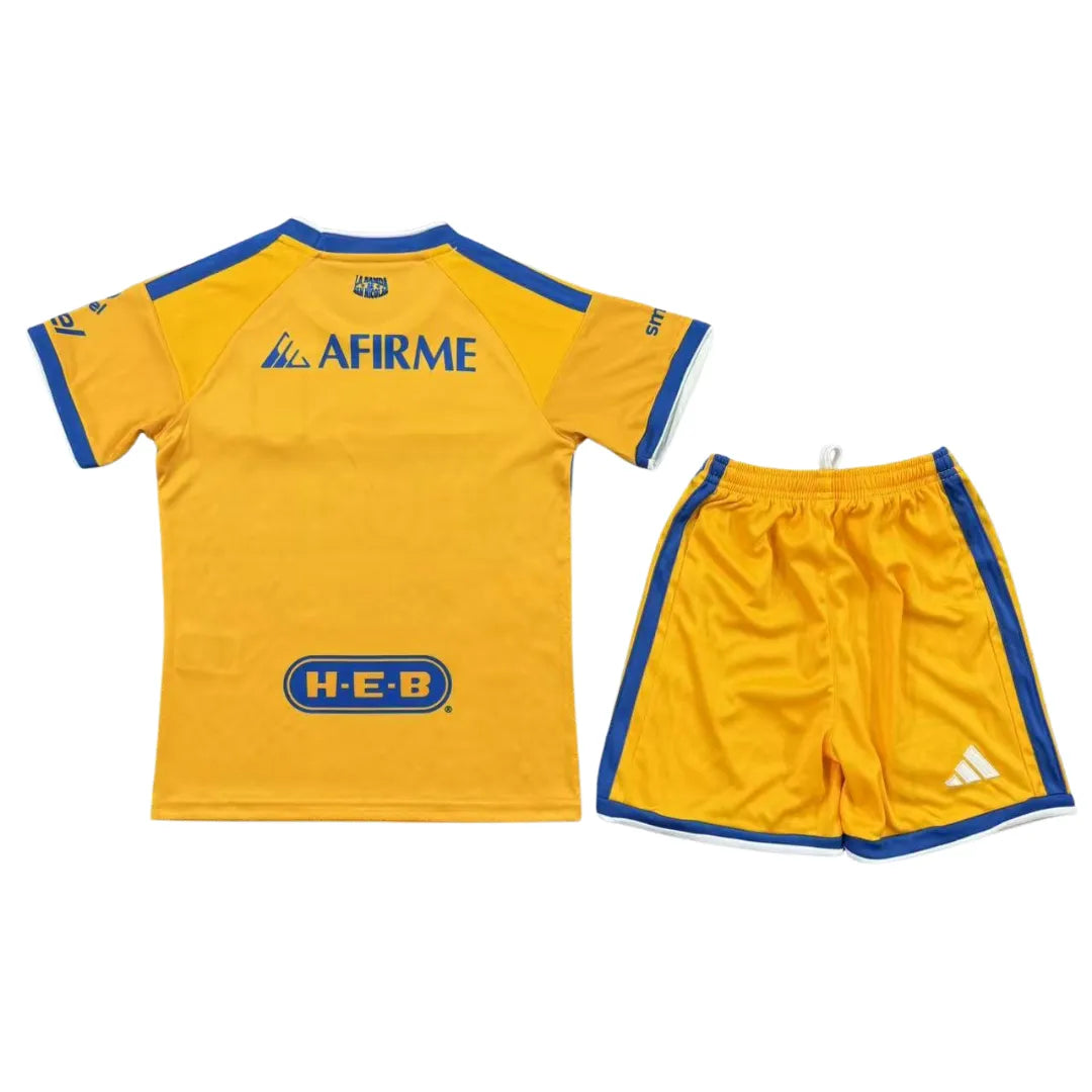 Kid's Tigres UANL Home Kit - Jersey+Shorts 2026/27