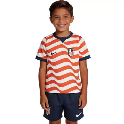 USMNT Heim-Trikotset für Kinder (Trikot+Shorts) 2026