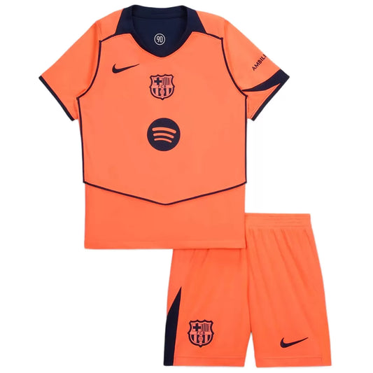 Barcelona Kid's Third Away Soccer Kit - Jersey+Shorts 2025/26