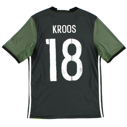 Camiseta retro de visitante de Kroos #18 de Alemania 2016