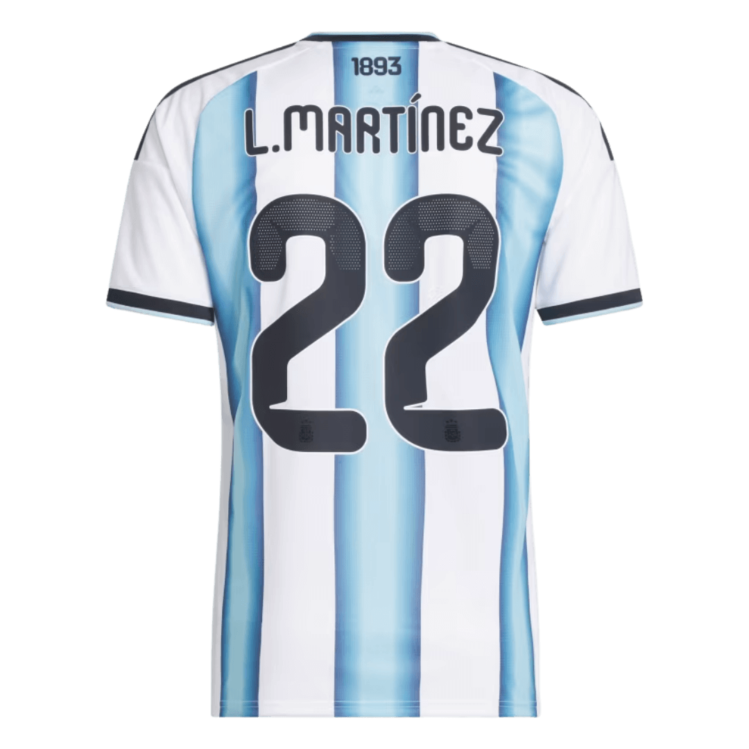 L.MARTÍNEZ #22 Maillot de foot Argentine Domicile Coupe du Monde 2026