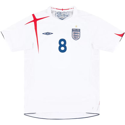 Maillot de football rétro domicile Angleterre 2006 Lampard #8