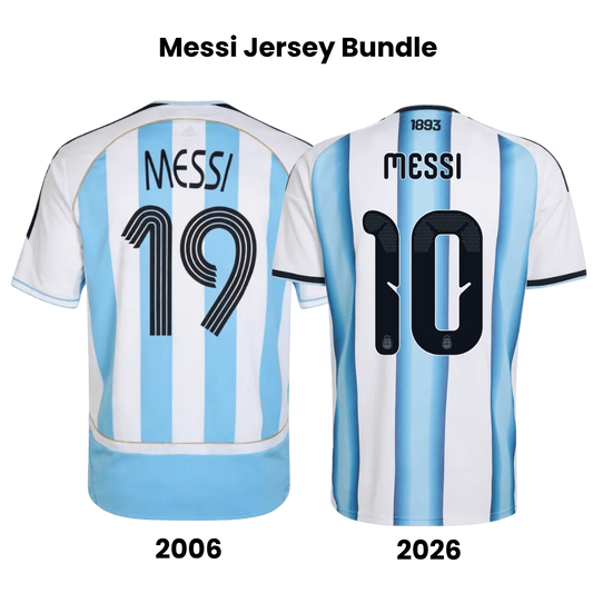 MESSI #19 Argentina Home Jersey 2006 & MESSI #10 Argentina Home Jersey World Cup 2026