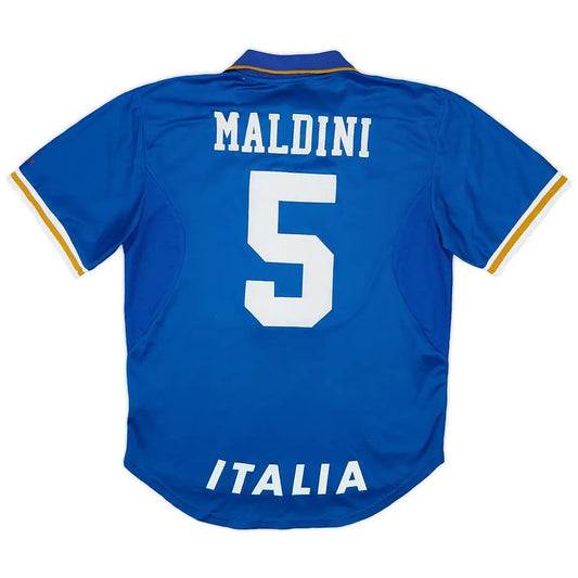 マルディーニ #5 イタリア代表 1996 ホーム レトロサッカーユニフォーム