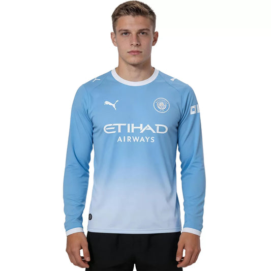 Manchester City Home Long Sleeve Soccer Jersey 2026/27
