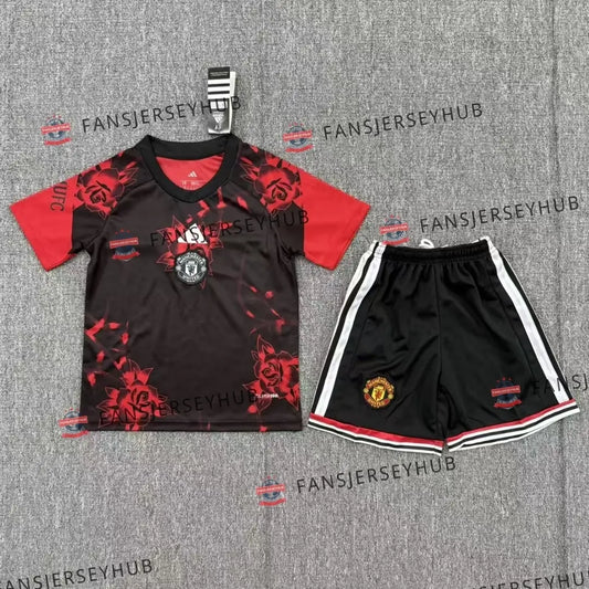 Red Devils Junior Rose Pre-match Tenue 2026/27 - Shirt+Short