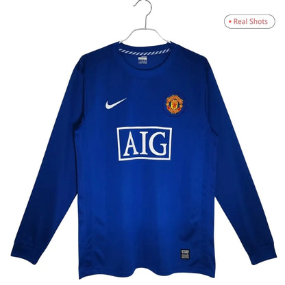Manchester United 2008/09 uitshirt met lange mouwen retro voetbalshirt